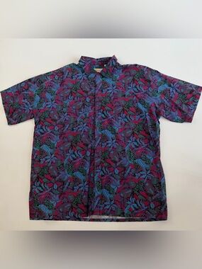 VTG 90s Southern Classics Mens XL Multicolor Short Sleeve Button Up Cotton